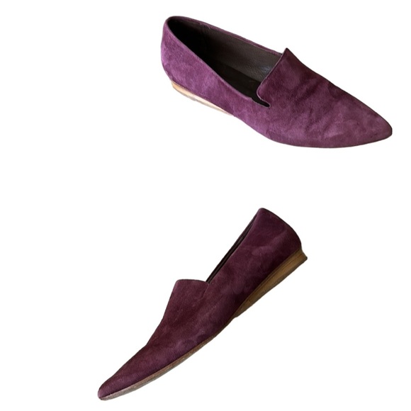 Coclico Spain Dofe Suede Leather Pointed Toe Loafers Flats in Raisin - 39 - 8.5 - Picture 5 of 16